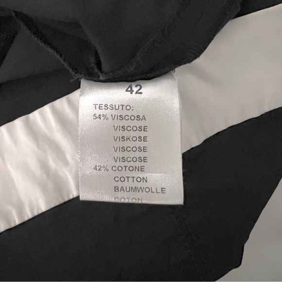 D. Exterior ⚓️ Black White Square Neck Stretchy Dress 42 - Picture 9 of 10